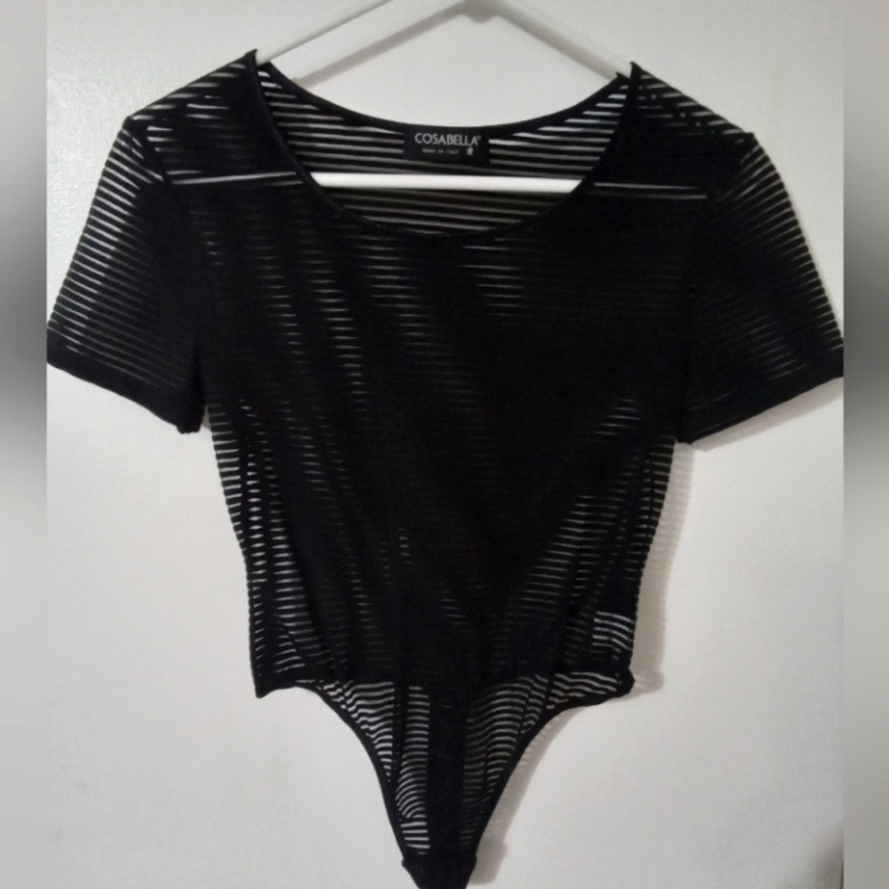 COSABELLA❤️‍🔥 VINTAGE WOMEN’S BODYSUIT BLACK SHEE